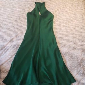 Green Banana Republic Silk Halter Dress